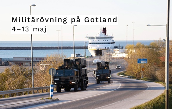 Militärövning på Gotland