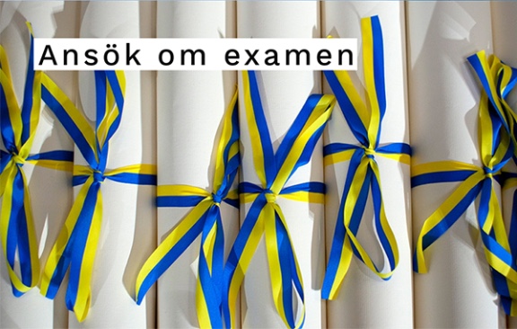 Ansök om examen