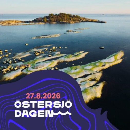 Öar i Östersjön. Flygbild.
